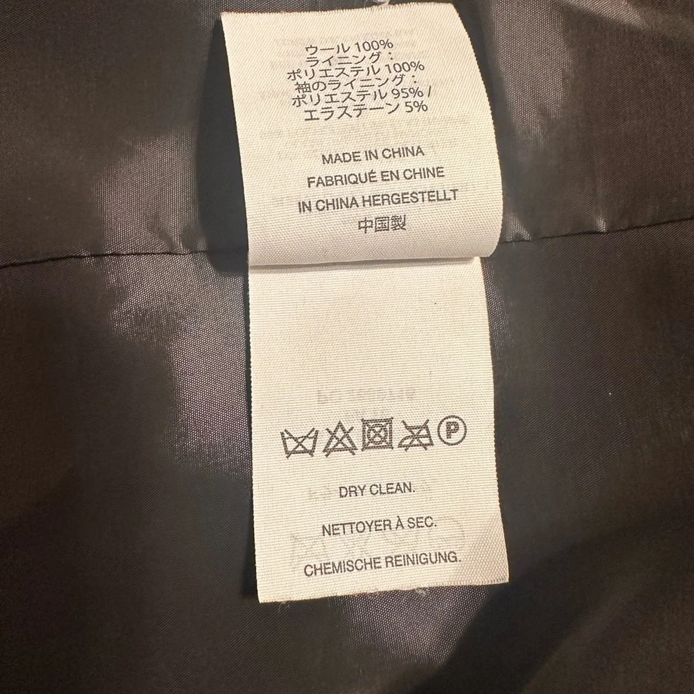 J. Crew Dark Gray Wool Blazer Jacket Size 12 - Picture 9 of 9